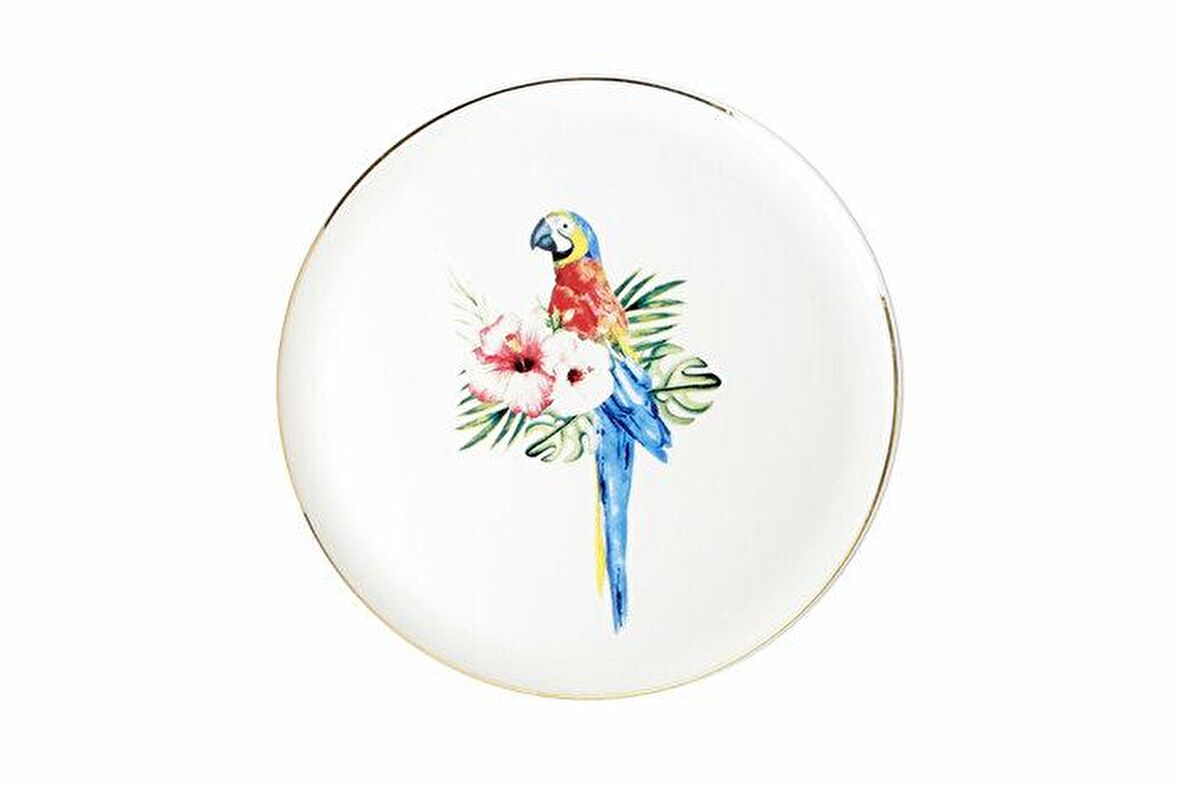 Porland Exotic Desen 2 Düz Tabak 20Cm