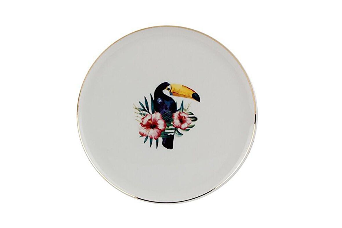 Porland Exotic Desen 3 Düz Tabak 20cm