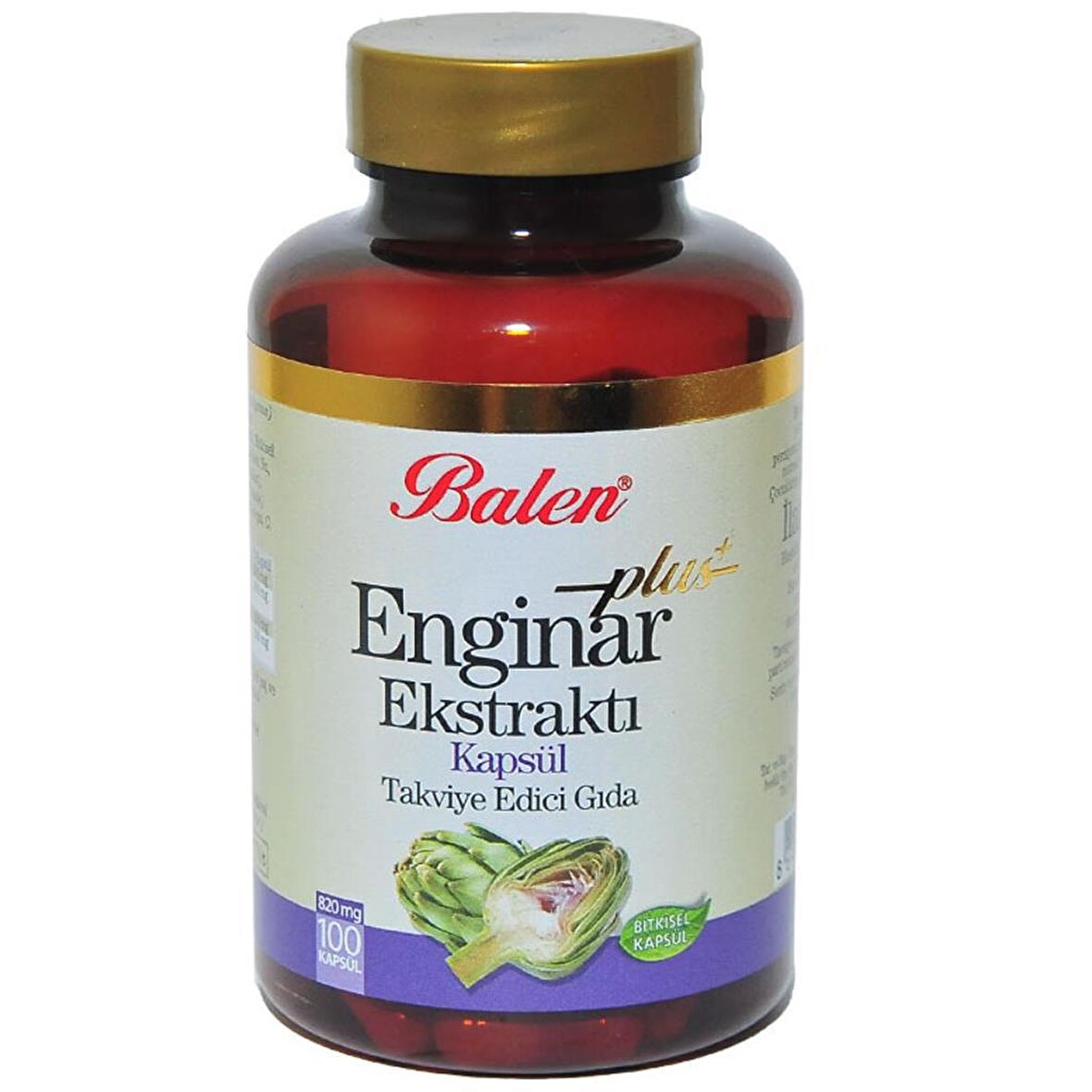 Balen Plus + Enginar Ekstresi Ekstraktı Kapsülü 820mg x 100 Adet