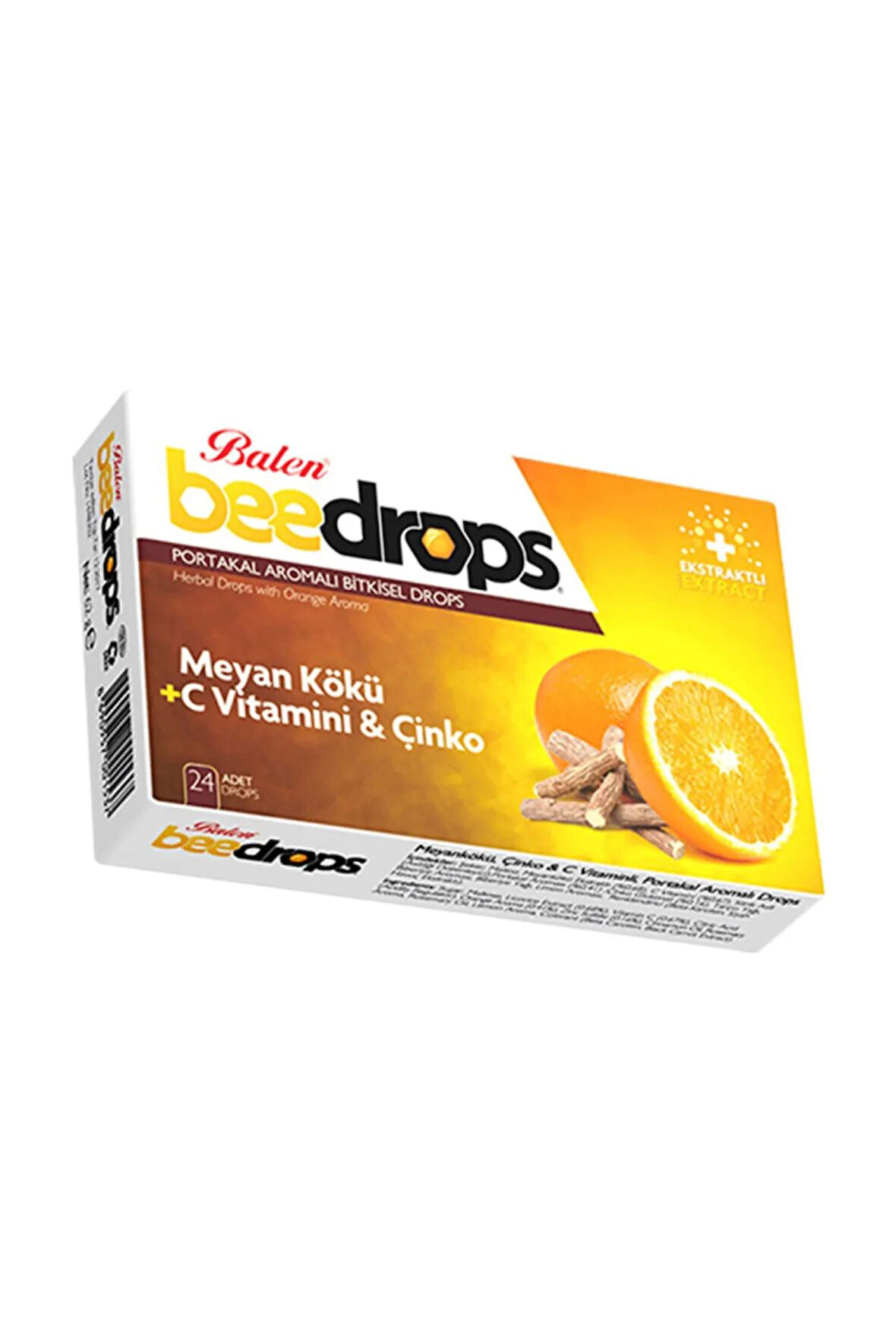 Meyankökü Çinko C Vit. Portakal Aromalı Drops 24 Adet