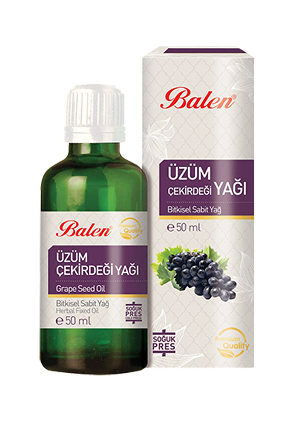 Üzüm Çekirdeği Yağı 50 ml Içilebilir Soğuk Pres Doğal Bitkisel Yağ