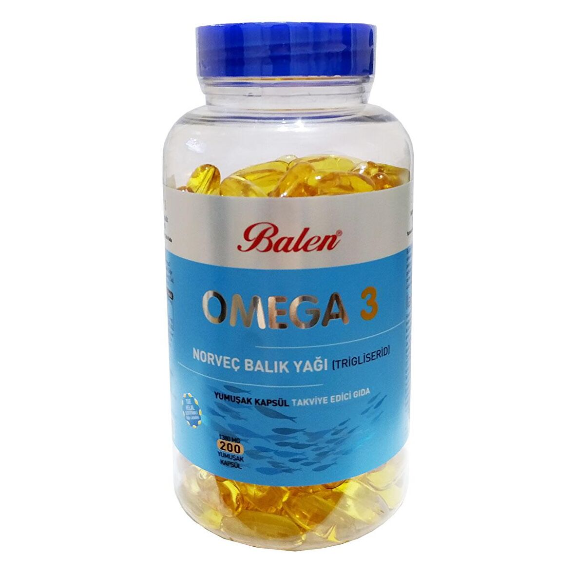 Balen Omega 3 Norveç Balık Yağı İçeren 200 Kapsül (1380 MG - Trigliserid Form)