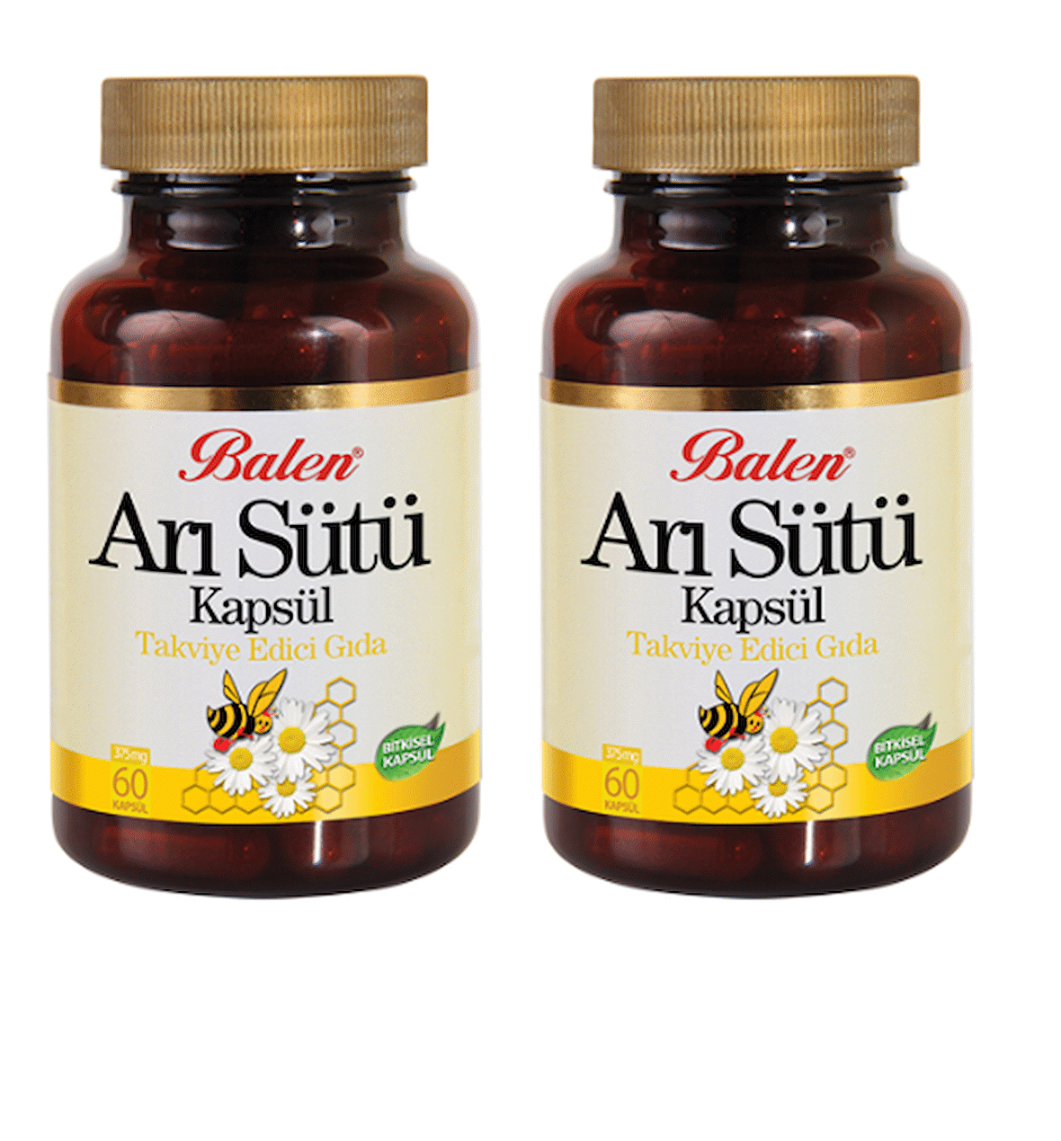 2 Adet Balen Arı Sütü 300 Mg 60 Kapsül