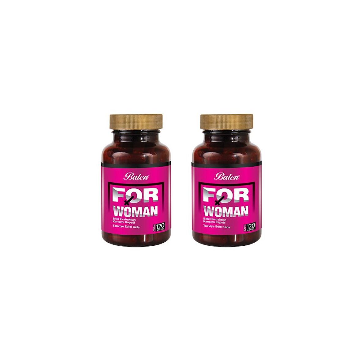 2 Adet Balen Forwoman 500 Mg 120 Kapsül