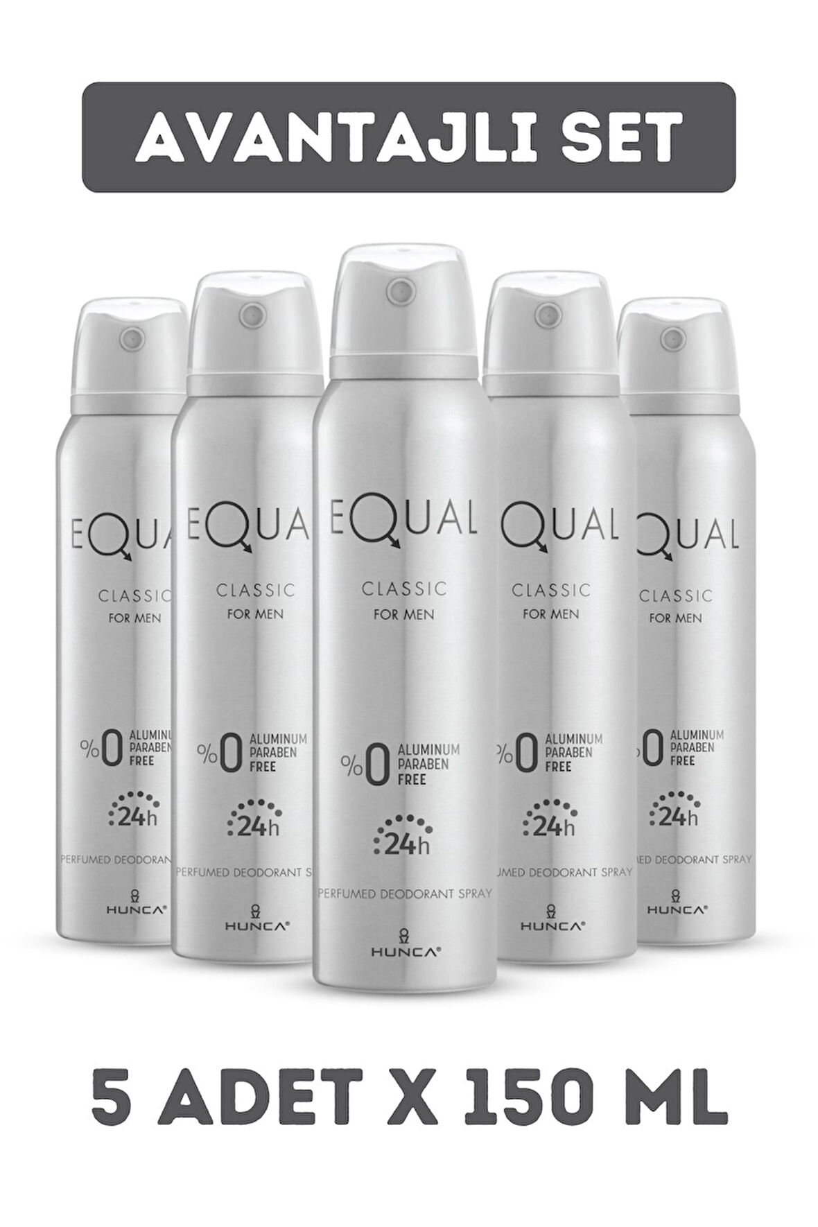 Equal Klasik Deodorant Erkek 150 ml 5 Adet