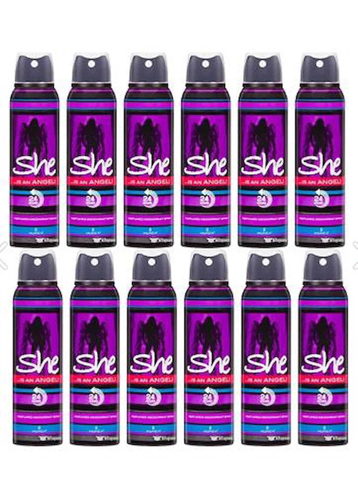 She Deodorant Angel 150ml X 12 Adet
