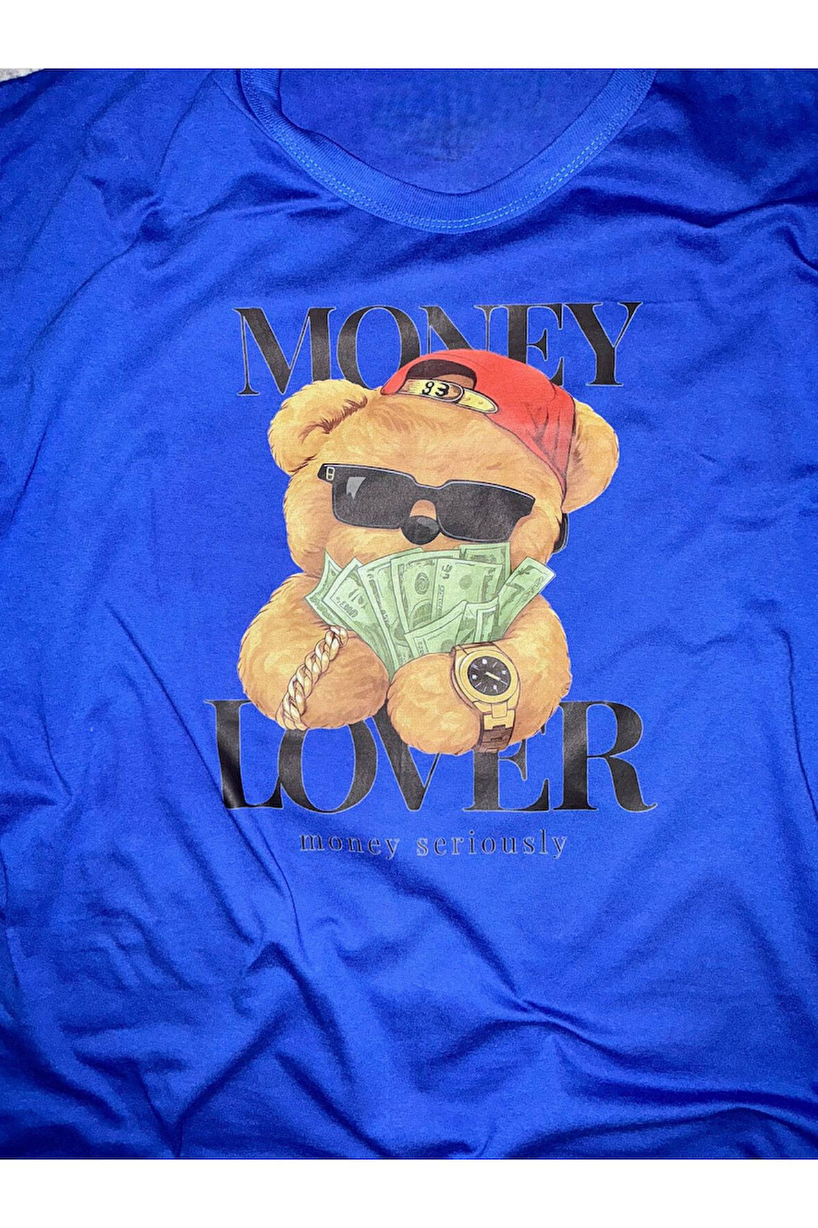 Zengin Ayıcık Baskılı unisex Tişört