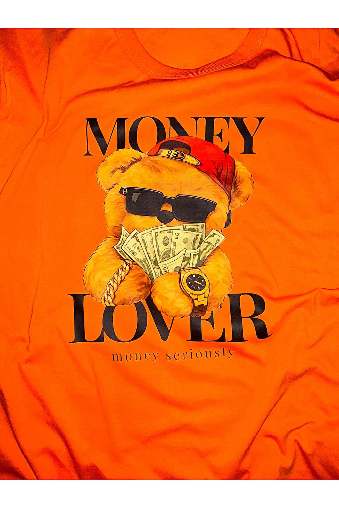 Zengin Ayıcık Baskılı unisex Tişört