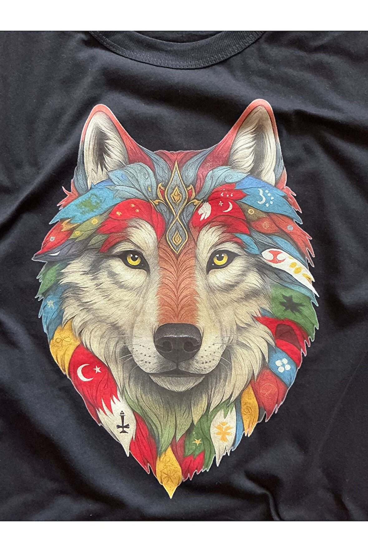 Göktürk1 baskılı özel tişört