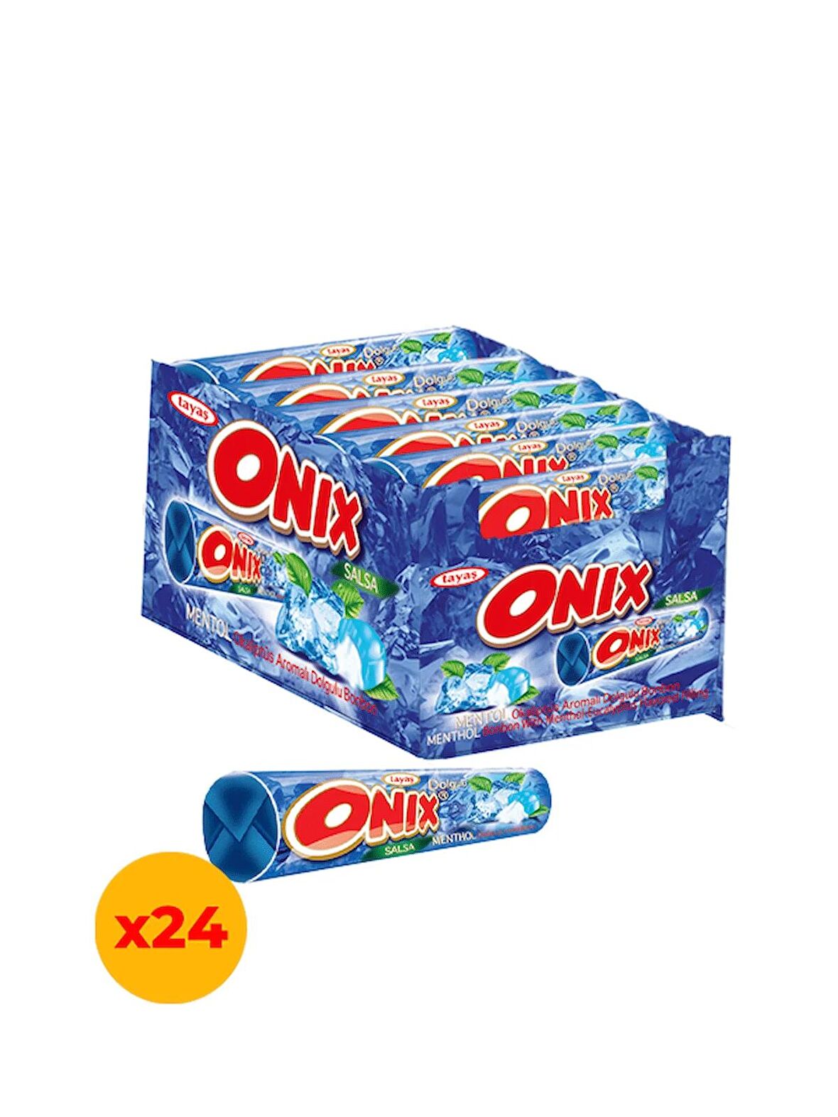 Onix Salsa Mentollü Sert Şeker 22,4 Gr X 24 Adet Kutulu