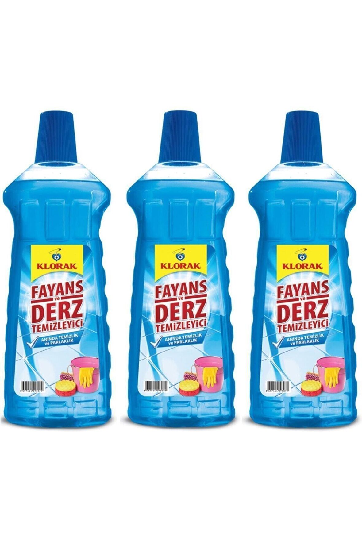 Klorak Fayans Ve Derz Temizleyici (mavi Su) 970 ml* 3 adet