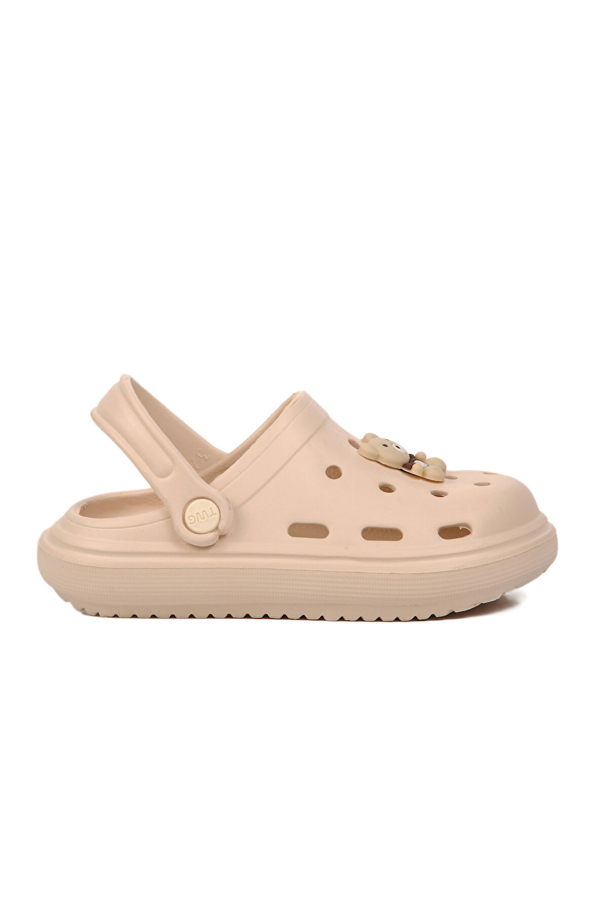 Aspor Bej Ekru Unisex Sabo Çocuk Terlik