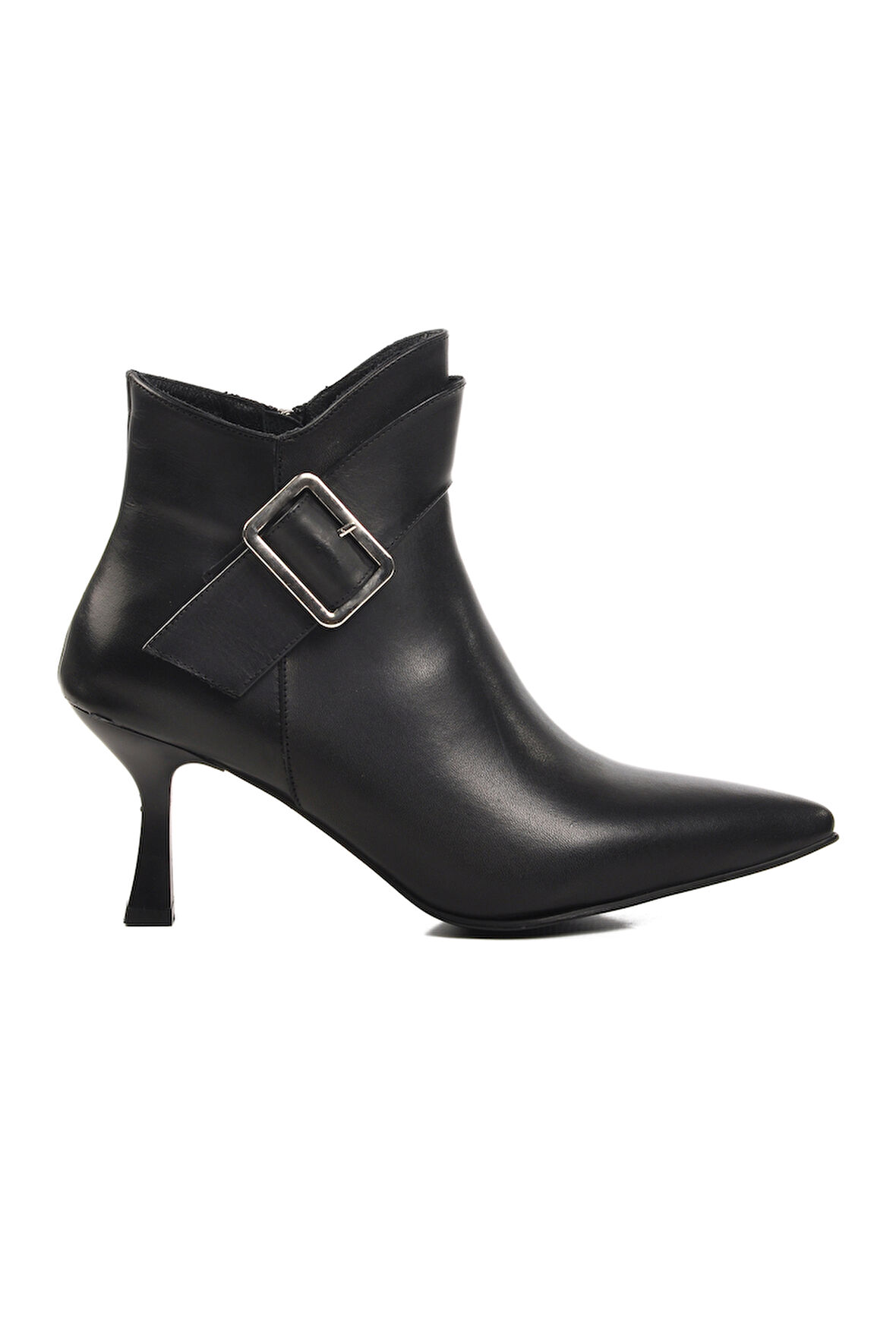 Aspor Siyah İçi Polarlı Hakiki Deri Kadın Topuklu Bot