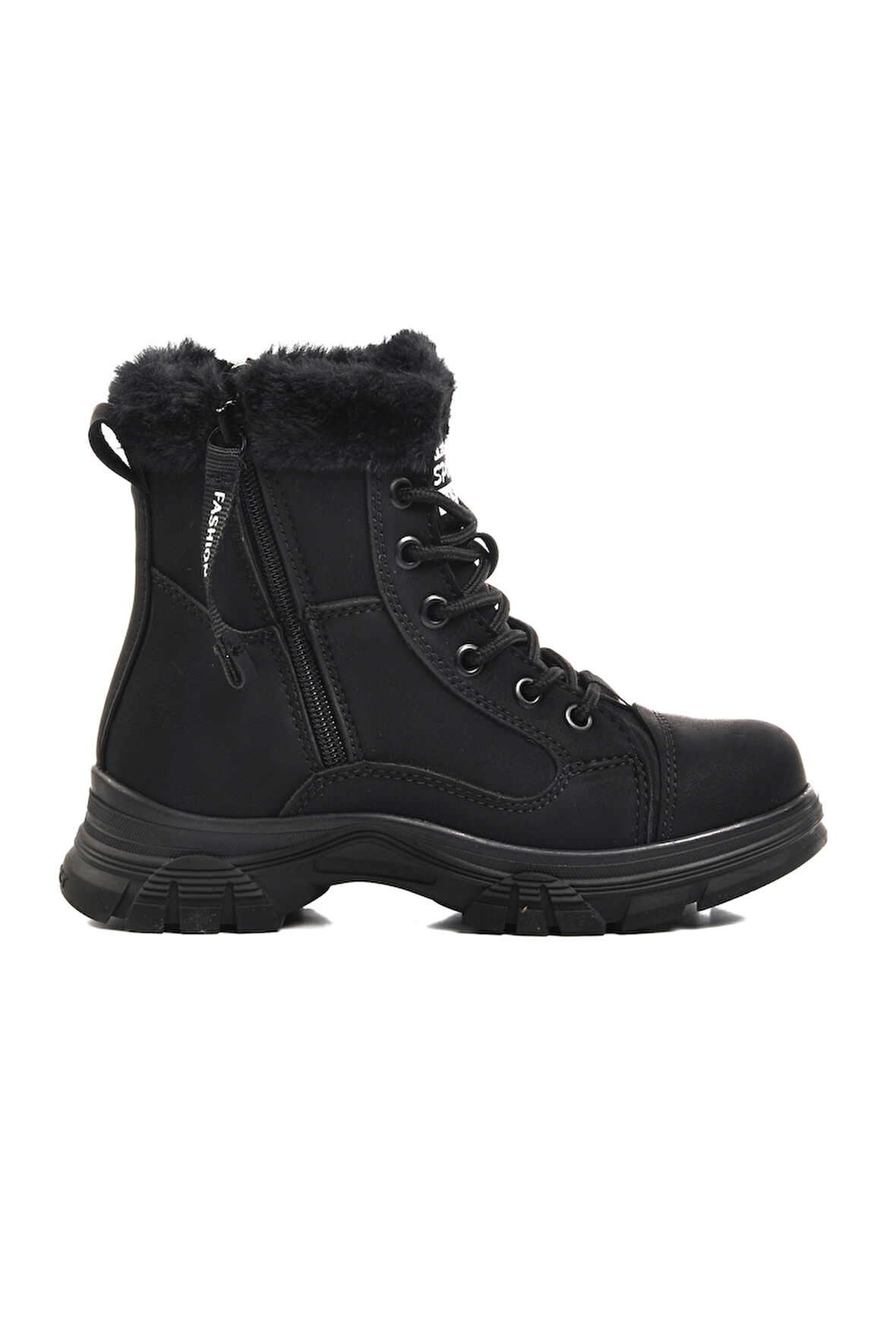 Aspor Siyah Zümrüt İçi Polarlı Kız Çocuk Bot