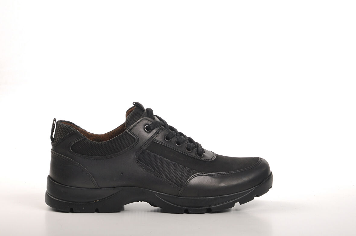 Aspor Siyah Nubuk Erkek Casual Ayakkabı