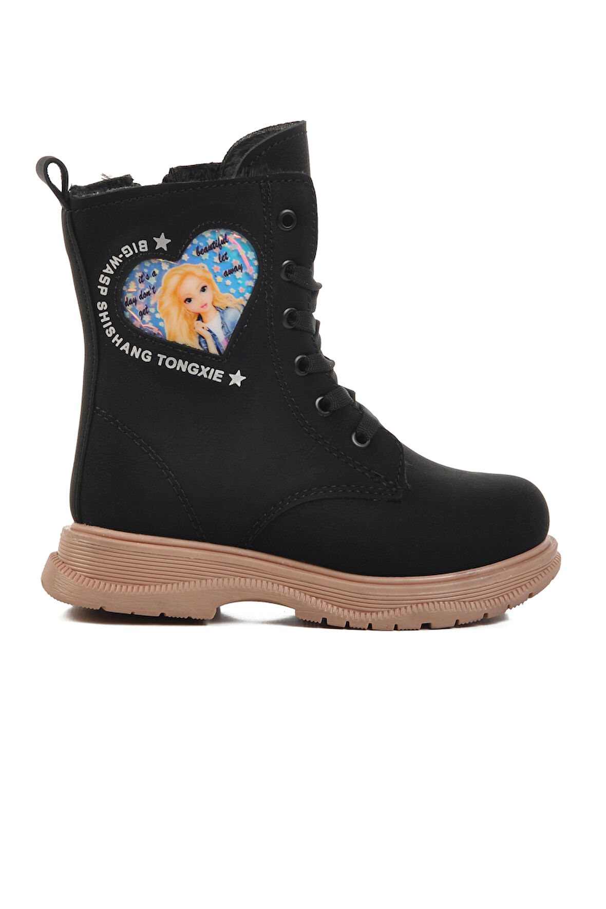 Walkway Siyah Somon İçi Kürklü Kız Çocuk Bot