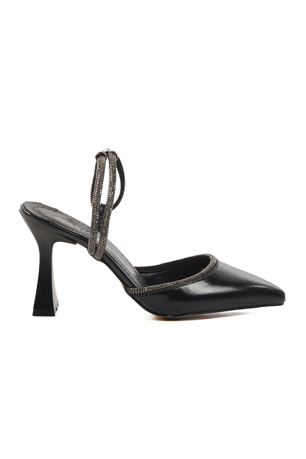 Aspor Siyah İnce Topuklu Kadın Abiye Ayakkabı