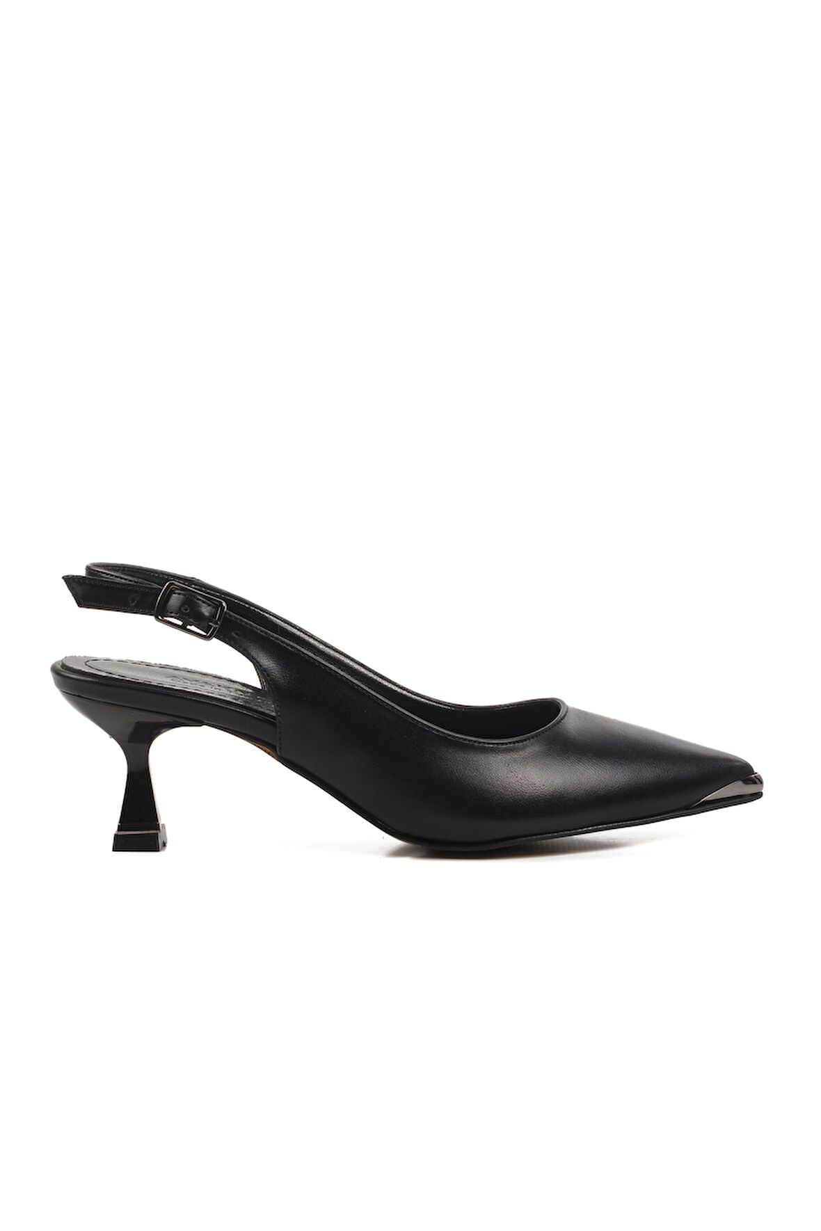 Aspor Siyah İnce Topuk Kadın Topuklu Ayakkabı