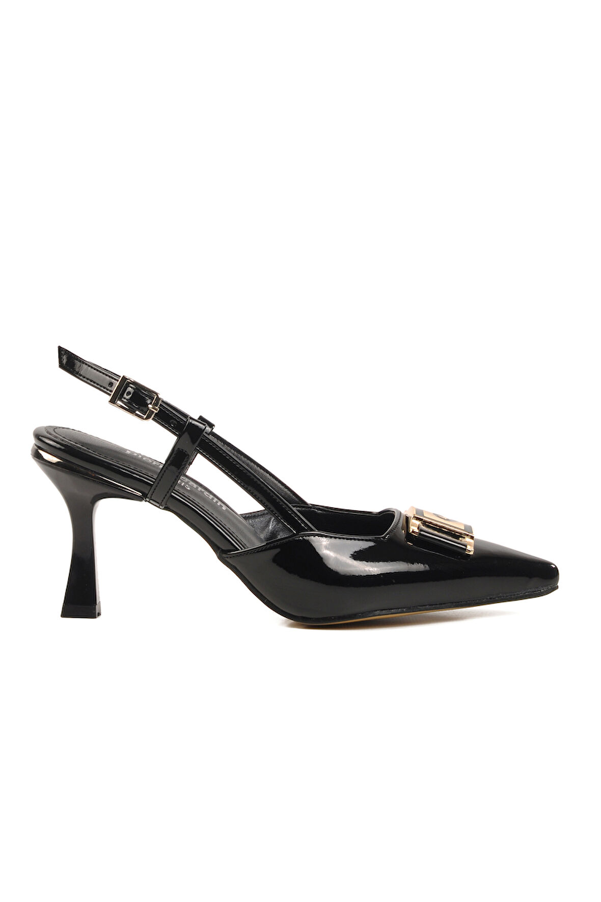 Pierre Cardin Siyah İnce Topuklu Kadın Abiye Ayakkabı