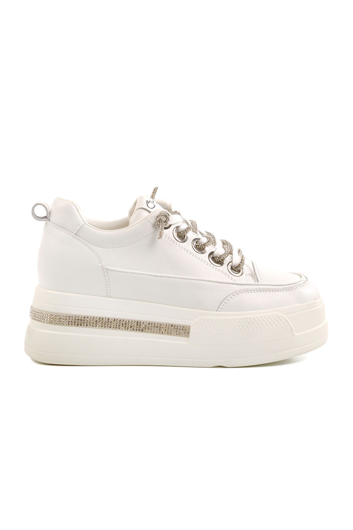 Guja Beyaz Yüksek Taban Kadın Sneaker