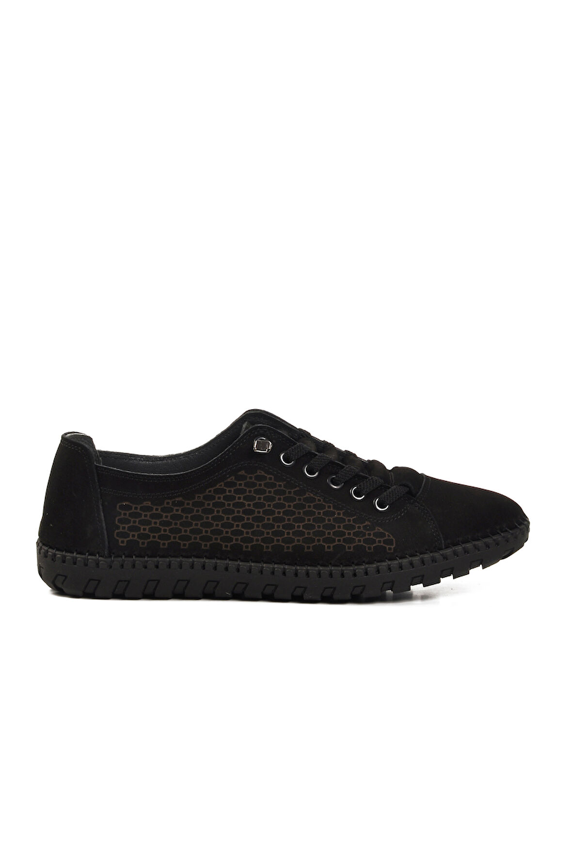 Aspor Siyah Nubuk Hakiki Deri Erkek Casual Ayakkabı