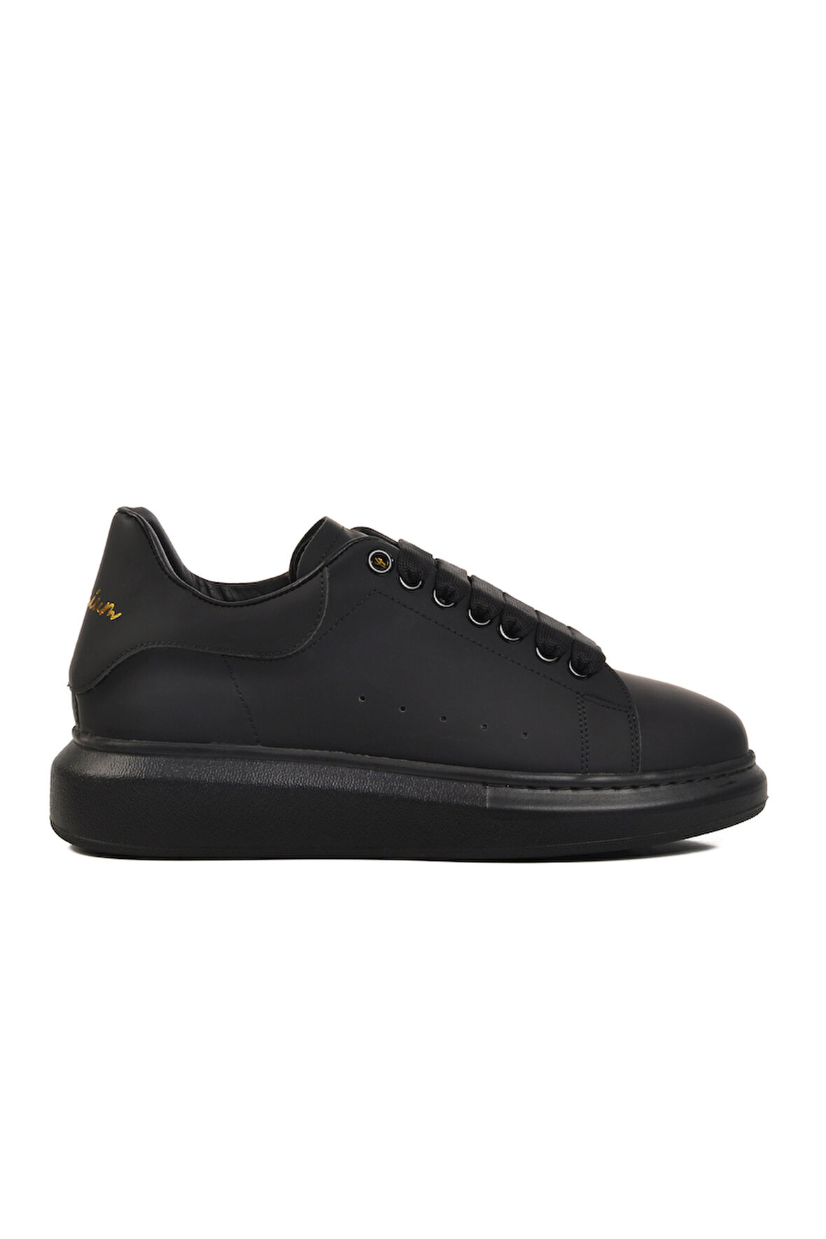 Aspor Siyah Hakiki Deri Erkek Sneaker Premium