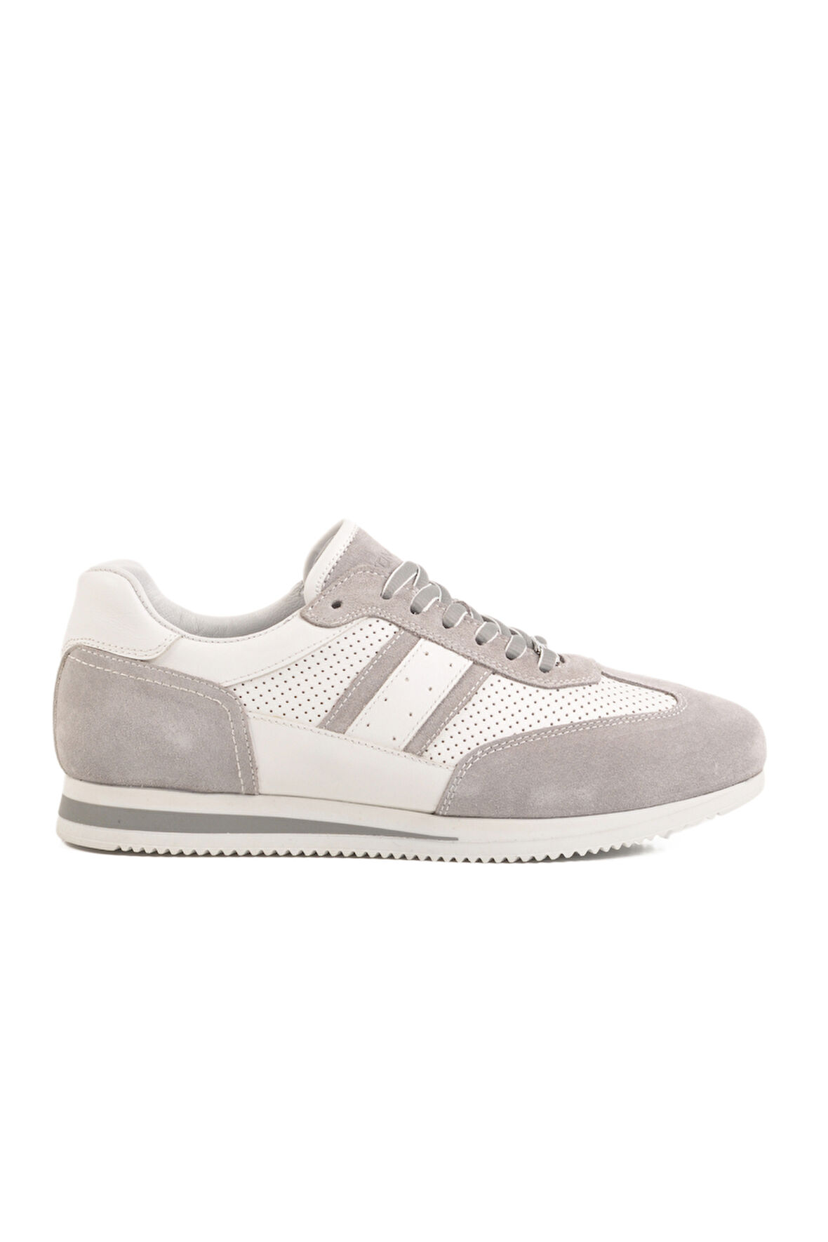 Aspor Gri Hakiki Deri Erkek Sneaker