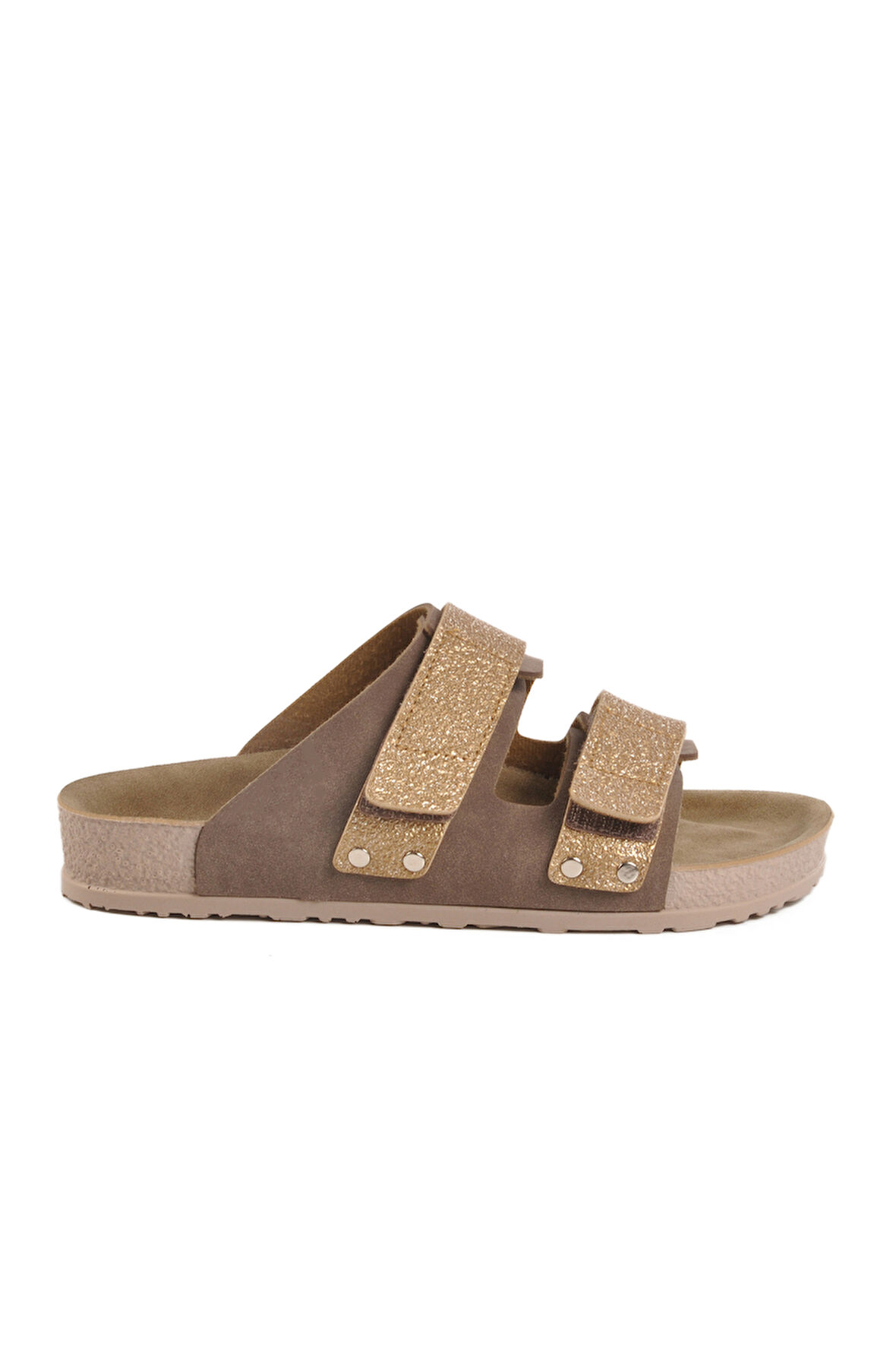 Aspor Vizon Simli Cırtlı Kadın Düz Terlik