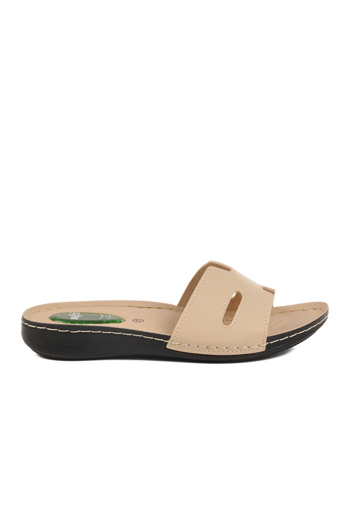 Aspor Bej Jel Taban Anatomik Kadın Düz Terlik