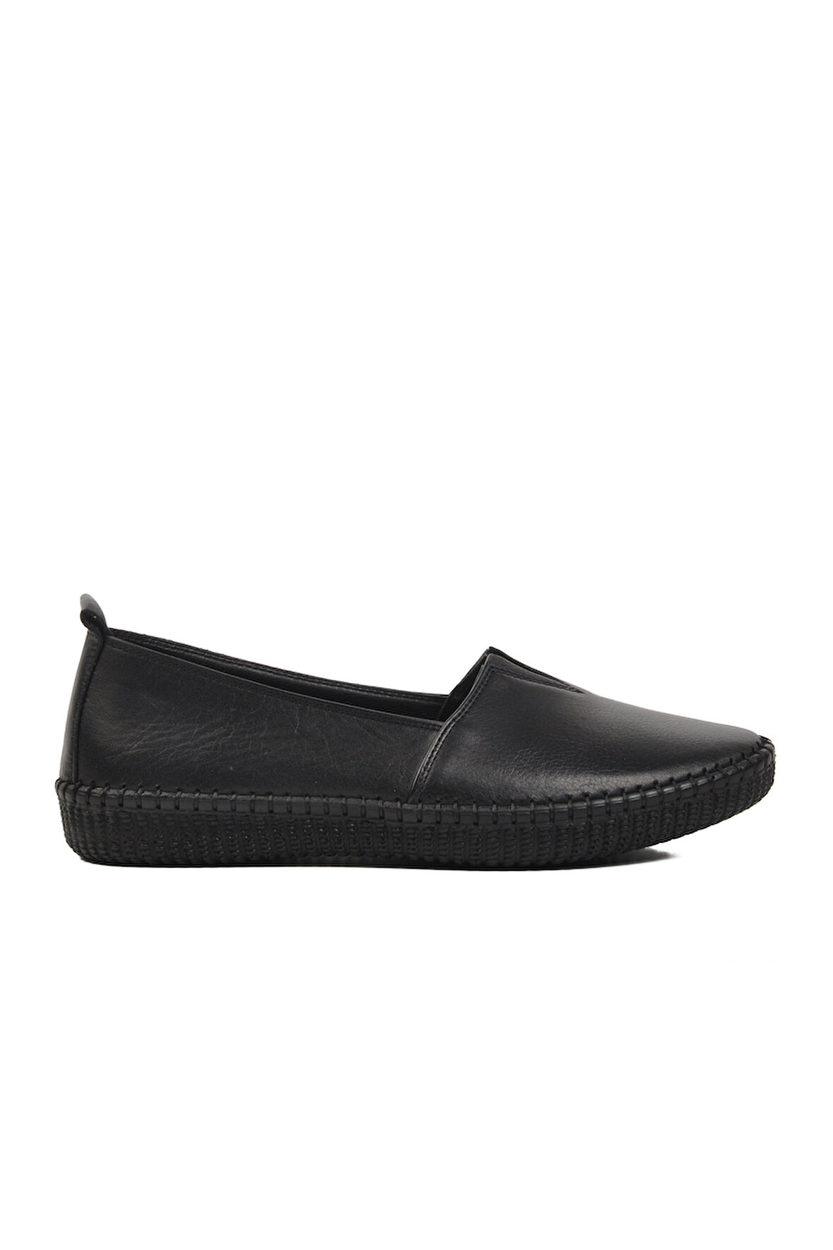 Voyager Siyah Hakiki Deri Anatomik Kadın Casual Ayakkabı