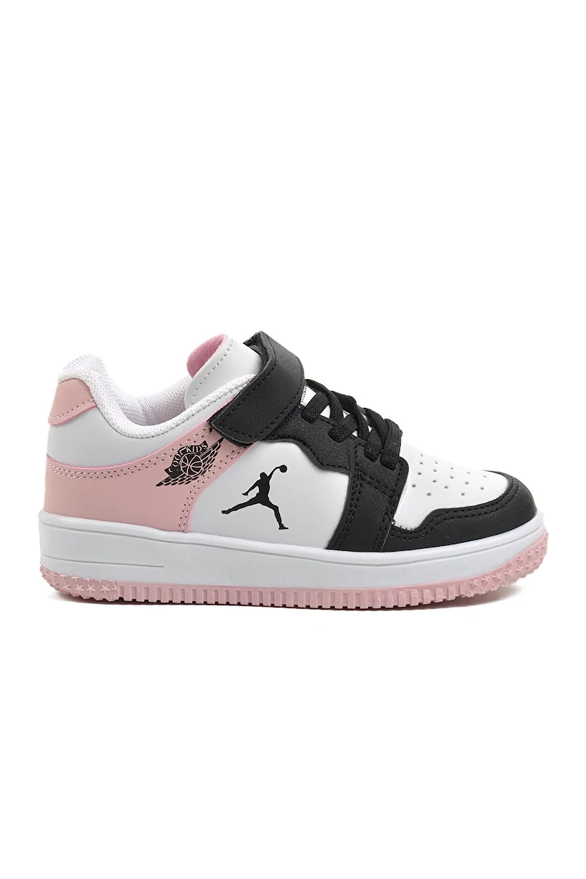 Cool Siyah Pudra Cırtlı Kız Çocuk Sneaker