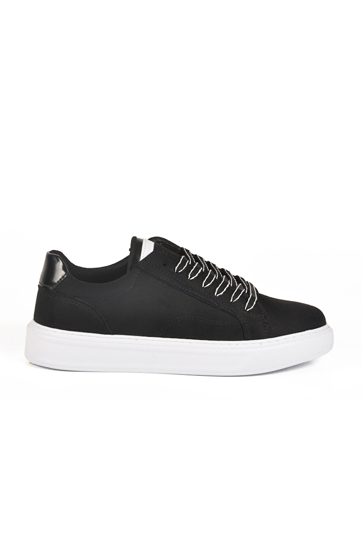 Aspor Siyah Süet Bağcıklı Erkek Sneaker