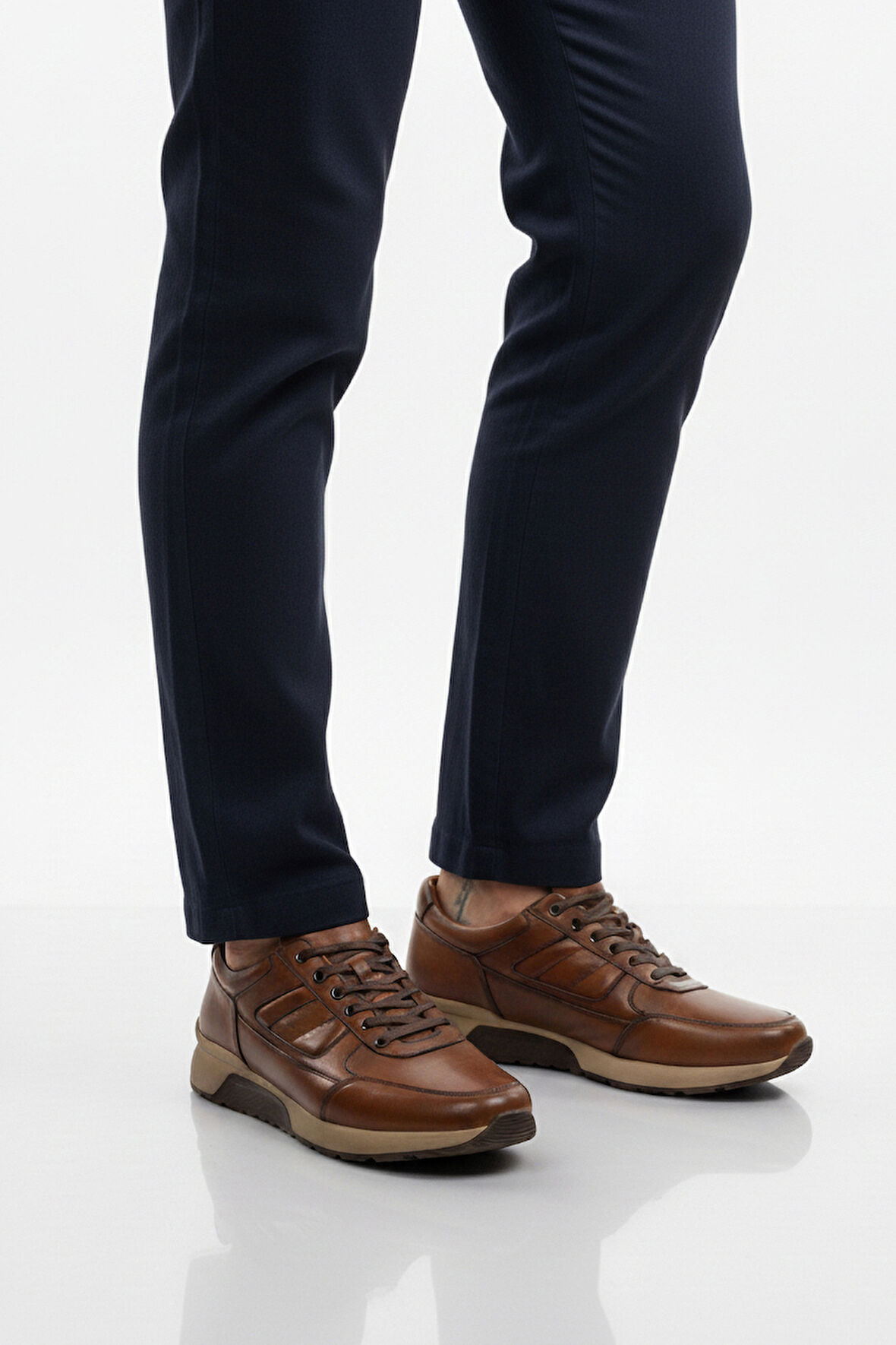 Fosco Taba Hakiki Deri Erkek Casual Ayakkabı