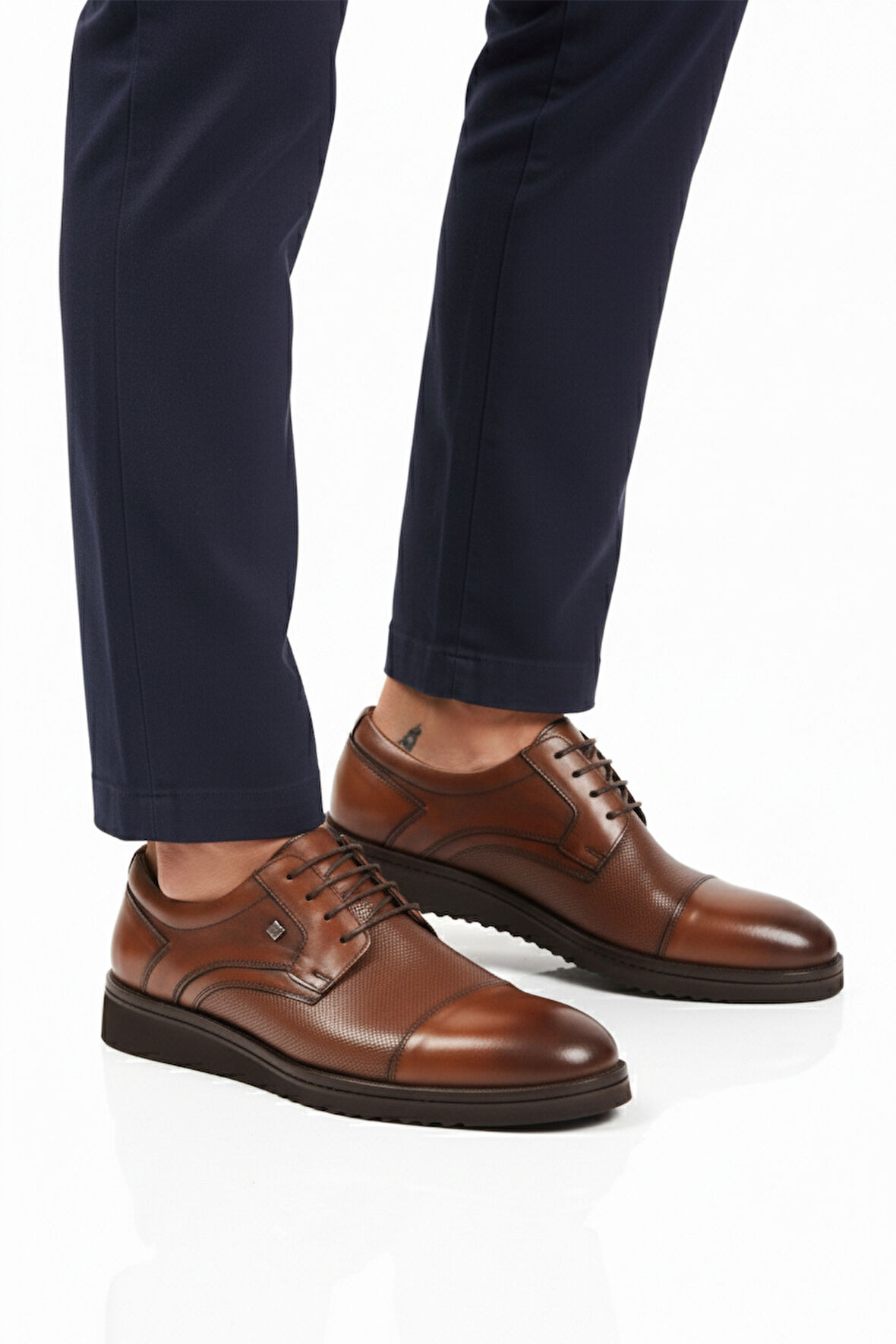 Fosco Taba Hakiki Deri Erkek Klasik Ayakkabı