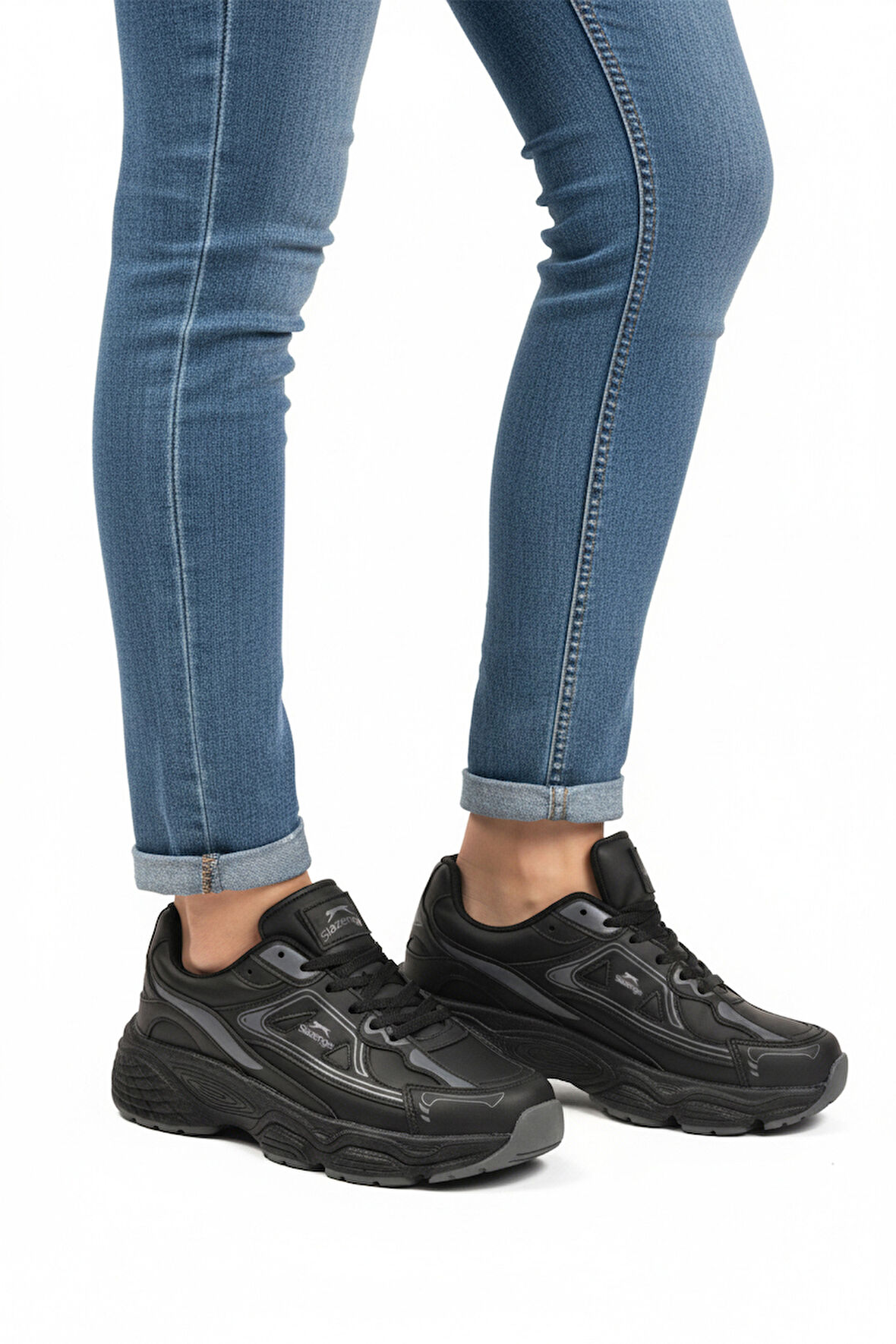 Slazenger Siyah Bağcıklı Unisex Spor Ayakkabı