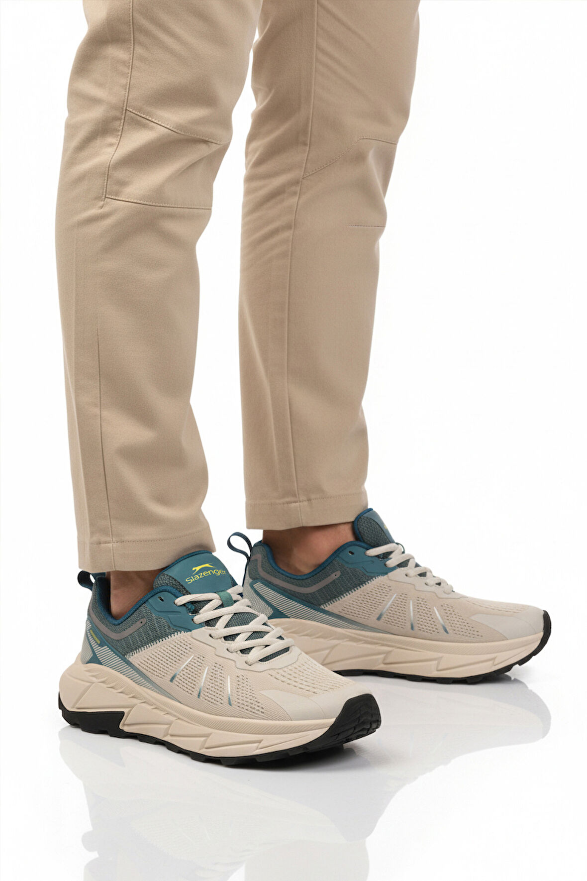 Slazenger Beyaz Yeşil Erkek Spor Ayakkabı