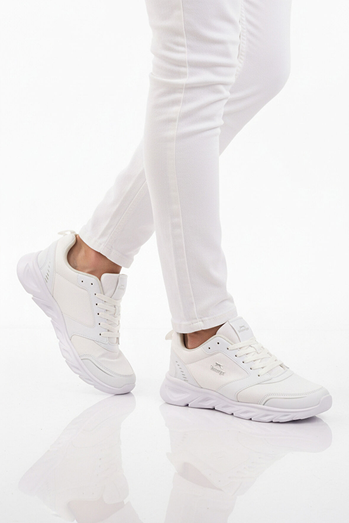 Slazenger Beyaz Bağcıklı Erkek Spor Ayakkabı