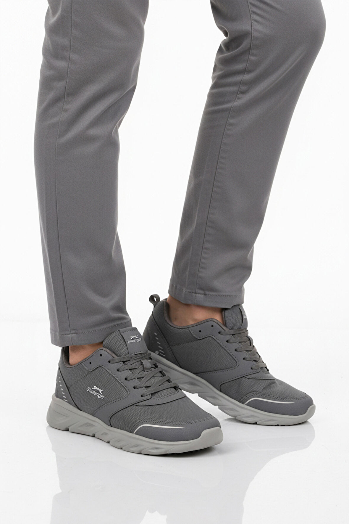 Slazenger Füme Bağcıklı Erkek Spor Ayakkabı