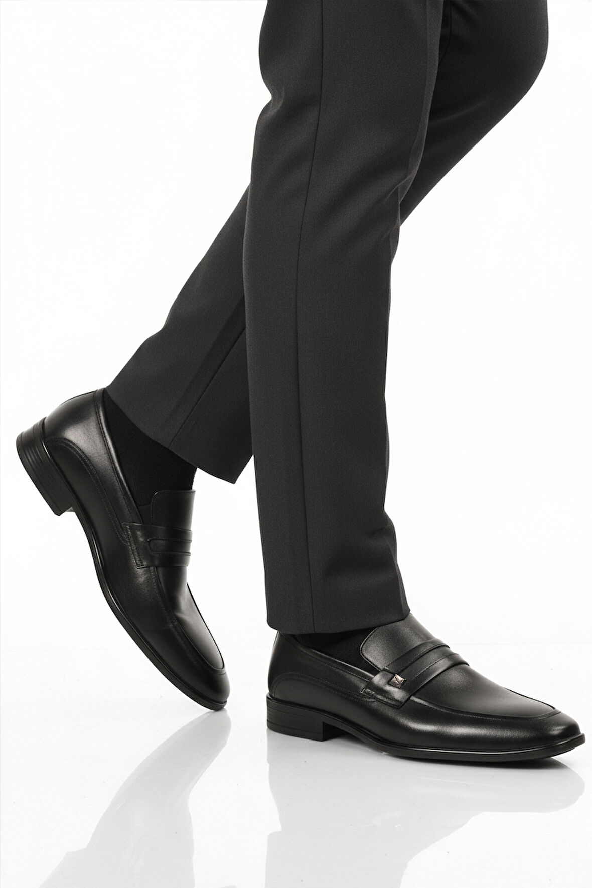 Fosco Siyah Hakiki Deri Erkek Klasik Ayakkabı