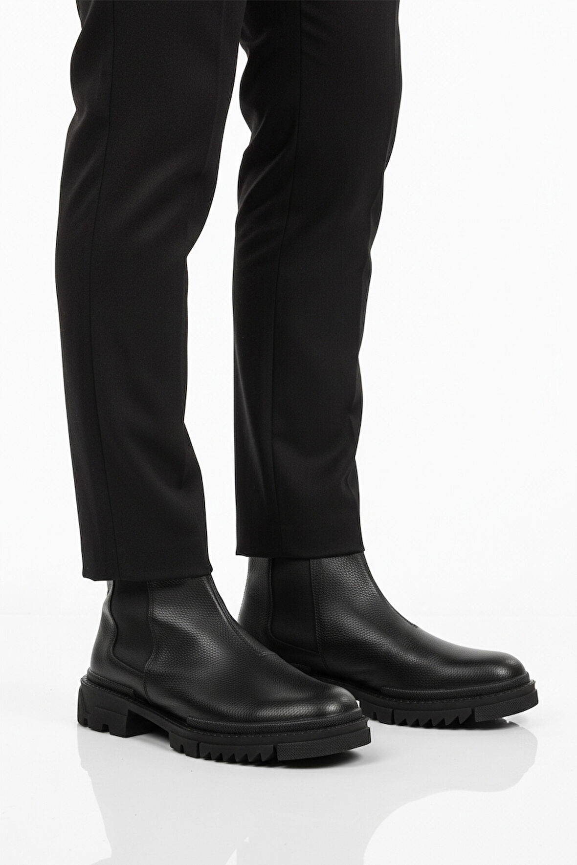 Aspor Siyah İçi Polarlı Erkek Chelsea Bot