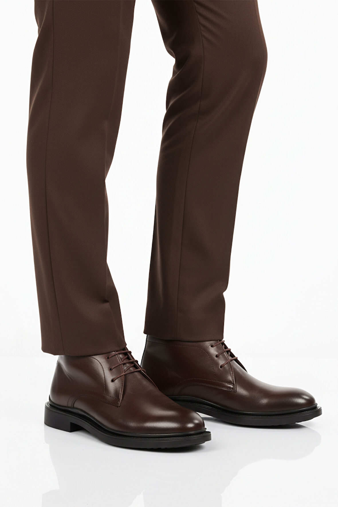 Aspor Kahverengi Bağcıklı Hakiki Deri Erkek Klasik Bot