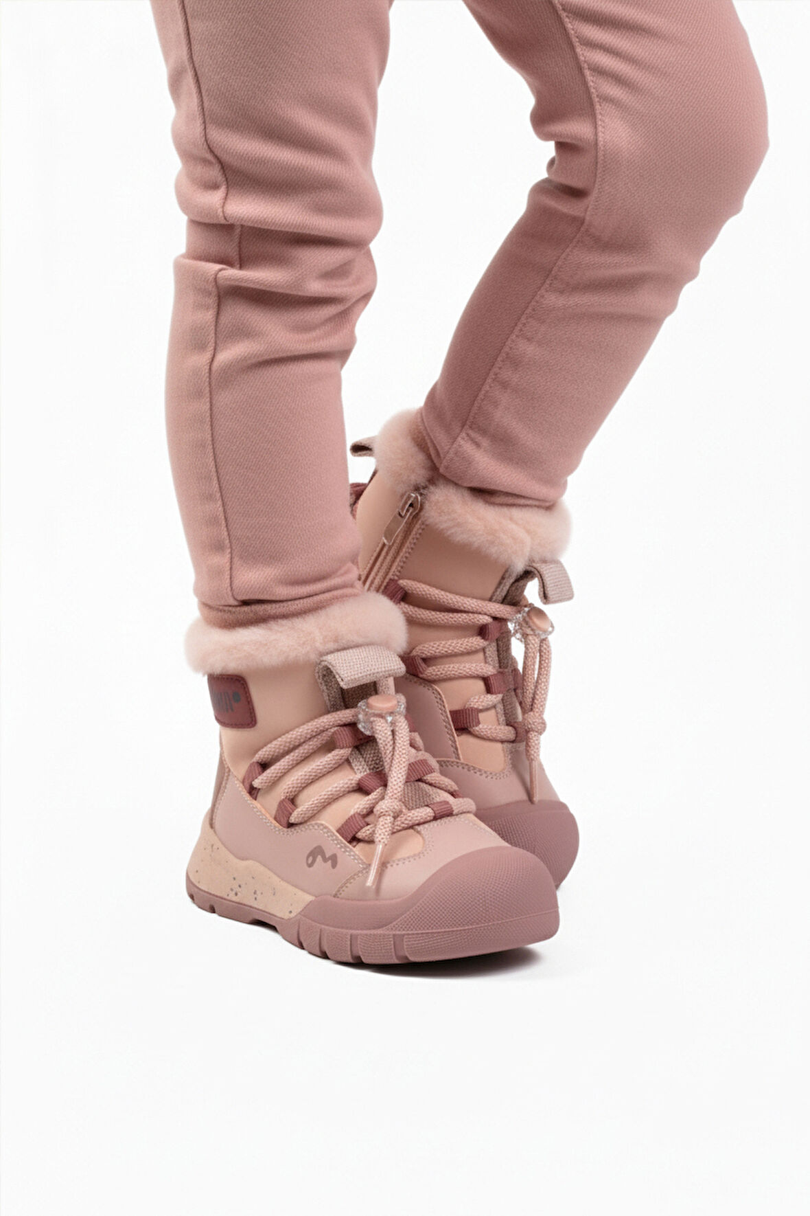 Marcokids Pembe İçi Kürklü Kız Çocuk Düz Bot