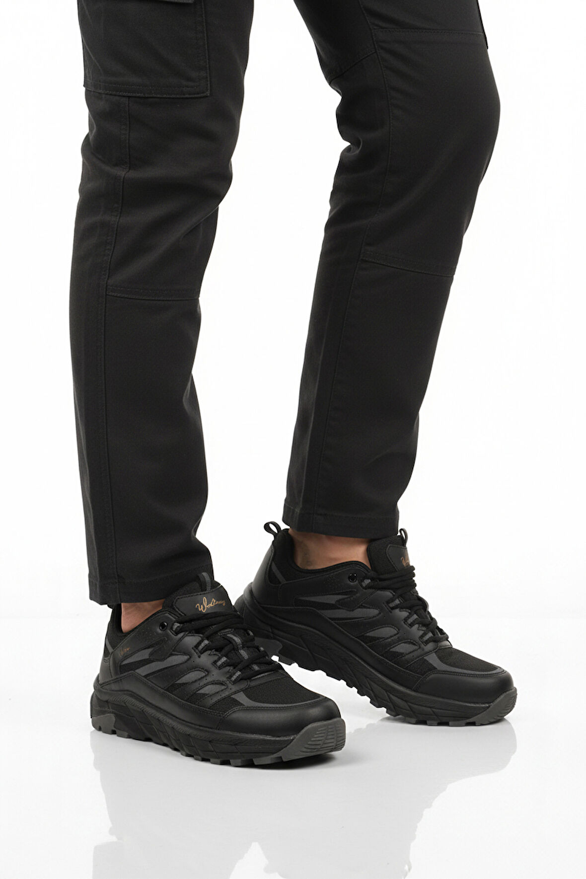 Walkway Siyah Bağcıklı Erkek Outdoor Ayakkabı