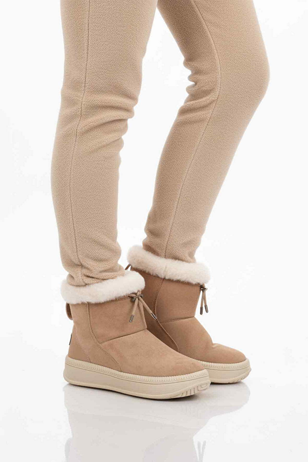 Aspor Vizon Kürklü Kadın Düz Bot