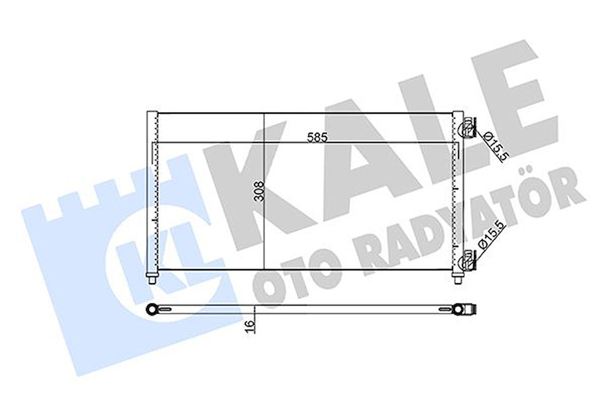 Fiat Klima Radyatoru Doblo 1,3 1,9 Jtd / D 01> Punto 1.2 99>10 - Kale 378200