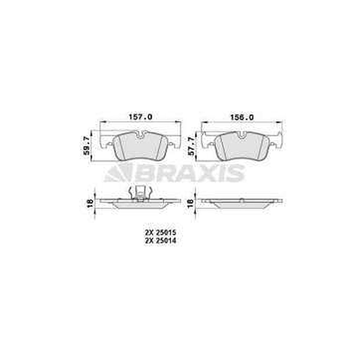 Bmw Fren Balatası On Bmw F20 F21 - Braxıs Aa0210