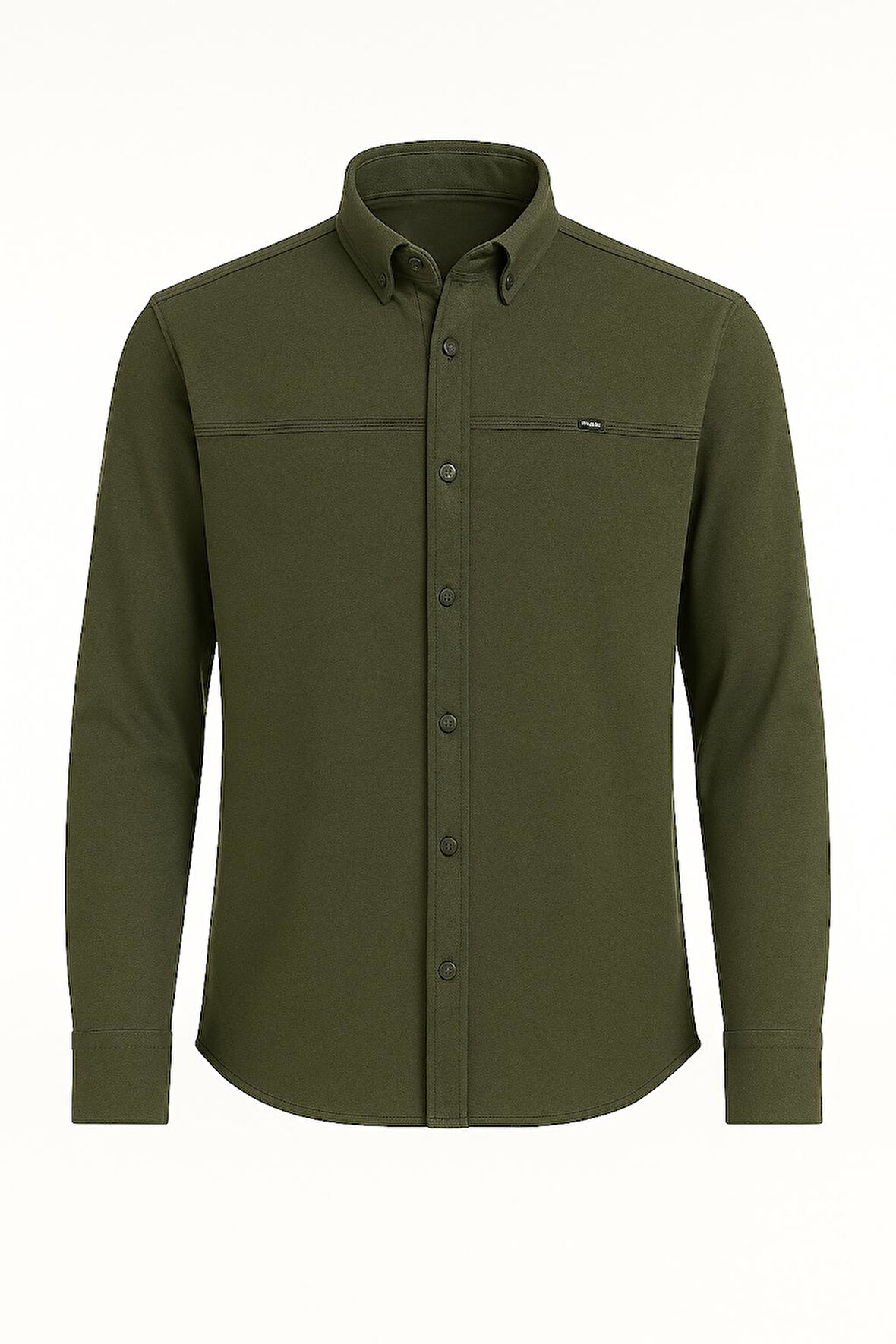 Yxc Uzun Kol Slim Fit Erkek Örme Gömlek - 7437