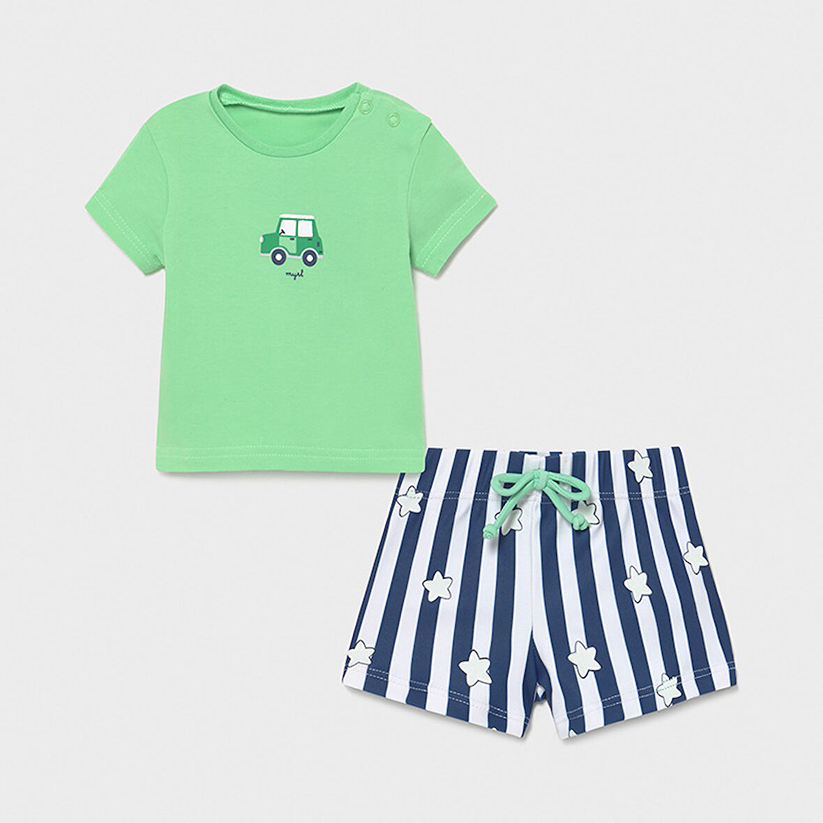 Mayoral   erkek bebek şort mayo t-shırt 2 li set