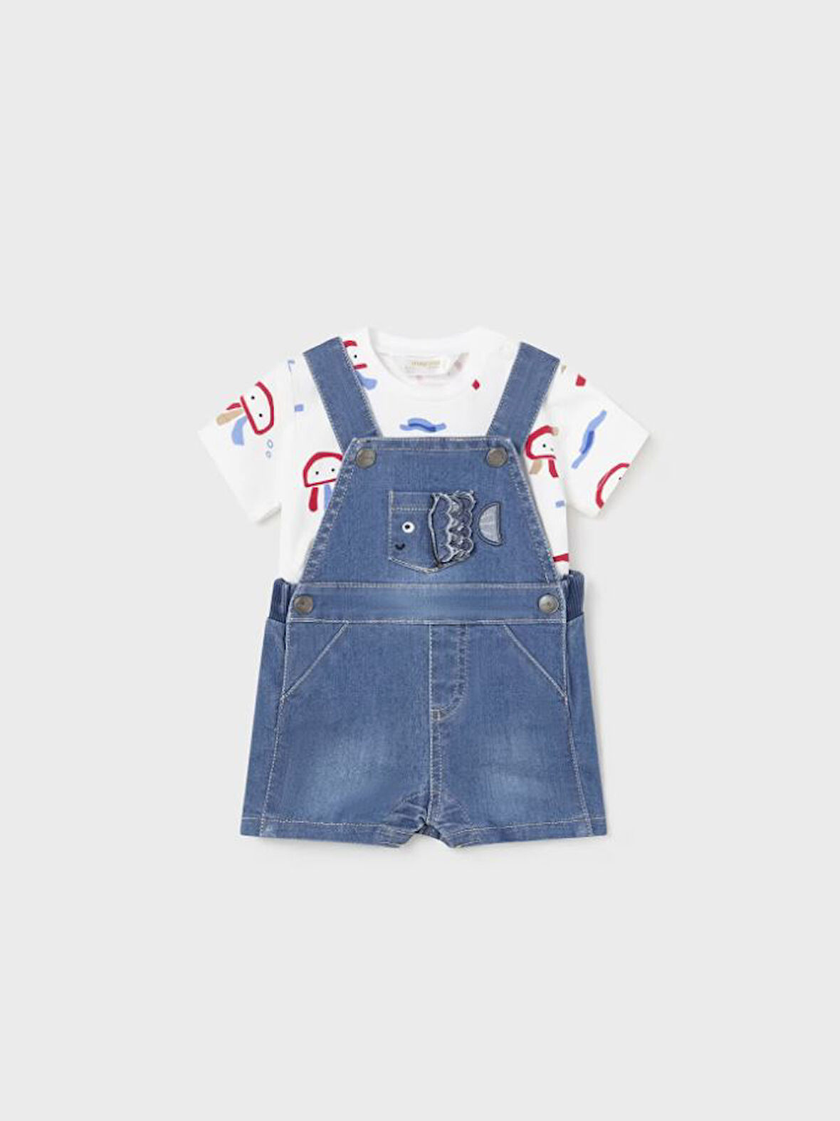 Mayoral erkek bebek  denim 2 li set  1624