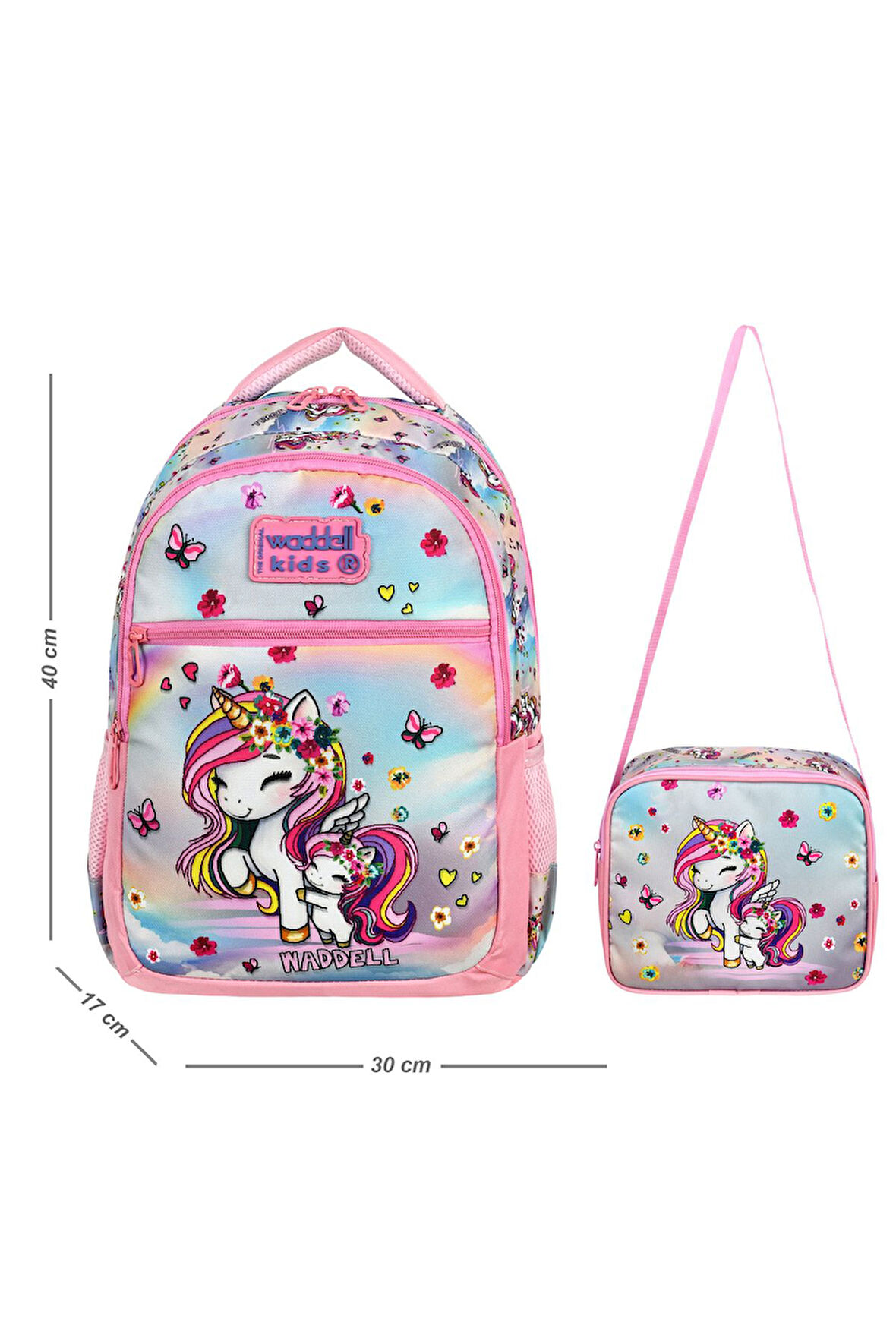 Yeni Unicorn Temalı İlkokul Sırt Çantası Ve Beslenme Çantası